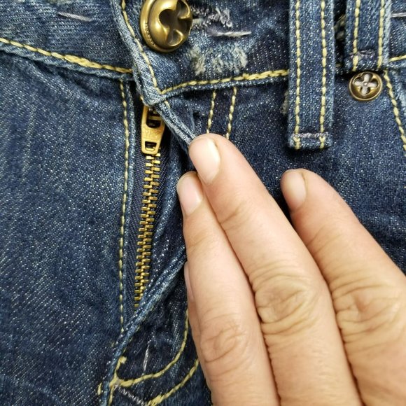 Duarte Jeans Womens 24 Tall Medium Wash Stretch Mid Rise Bootcut *Altered* - Picture 2 of 15